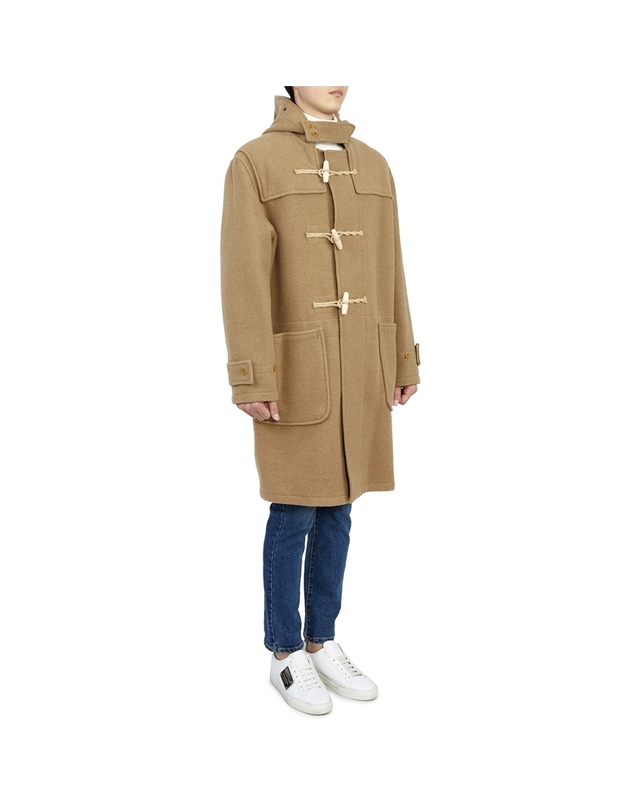 글로버올 글로버올 몬티 남성 후드 더플 코트 MC5750 52 CAMEL 착용컷