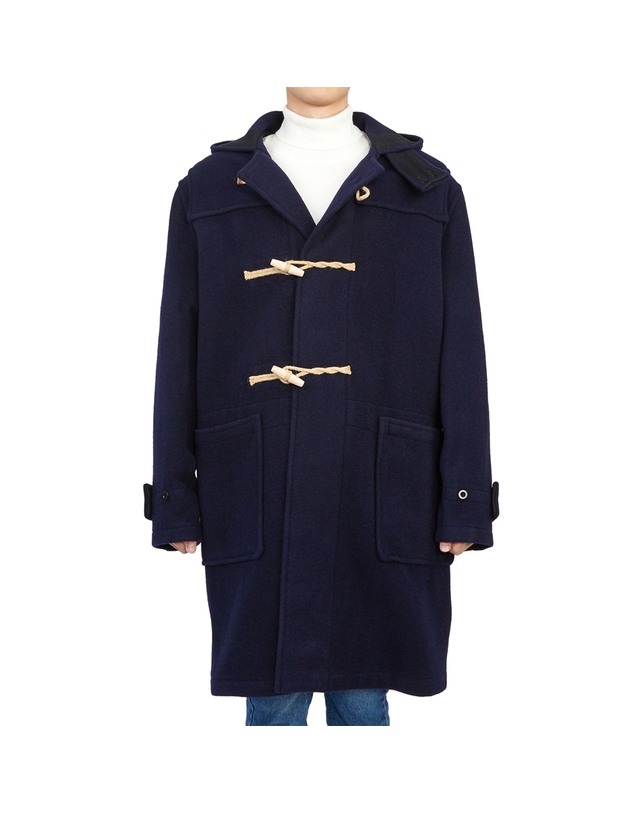 글로버올 글로버올 몬티 남성 후드 더플 코트 MC5750 52 NAVY 착용컷