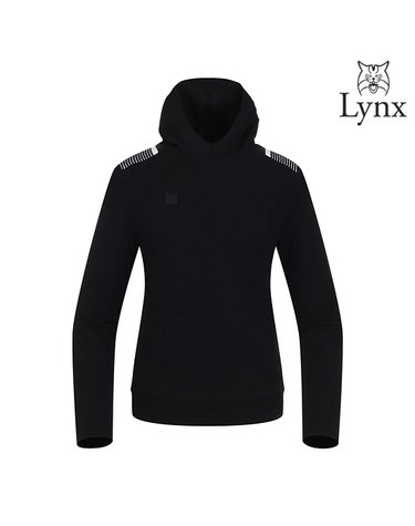 여성 부클사 후드 방풍 풀오버 L21B4SR176_BK