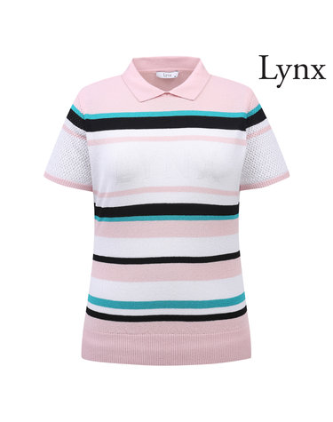 여성 4가지 컬러 배색 포인트 카라형 스웨터 L21C2SN169_PK