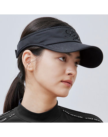 여성 글리터챙 바이저 L21C2CP669_BK