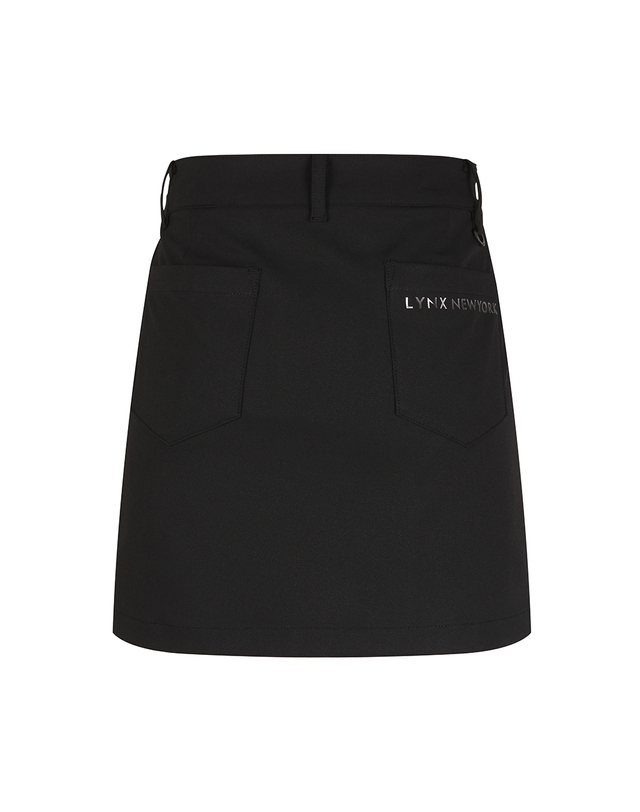 링스 골프 링스 여성 일자라인 큐롯 L21C1PC381_BK 착용컷