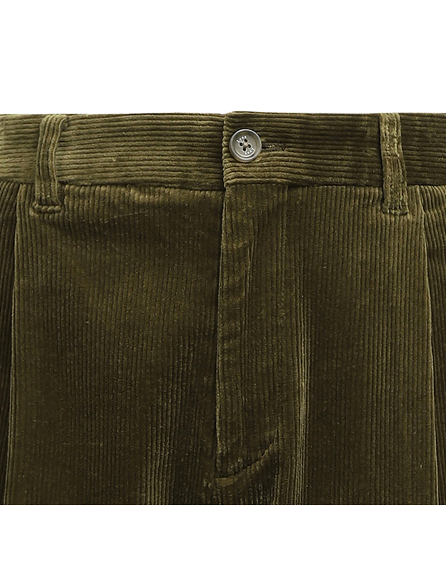 링스 골프 링스 남성 테이퍼드핏 코듀로이 팬츠 L11C3PT308_KH 착용컷