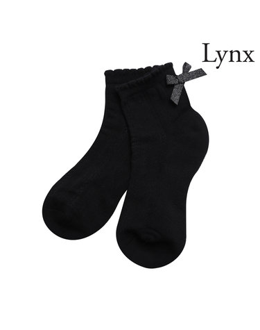 여성 리본 단목양말 L21D1SC152_BK