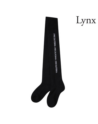 여성 골프 헤어리 배색 니하이 삭스 L21D3SC253_BK