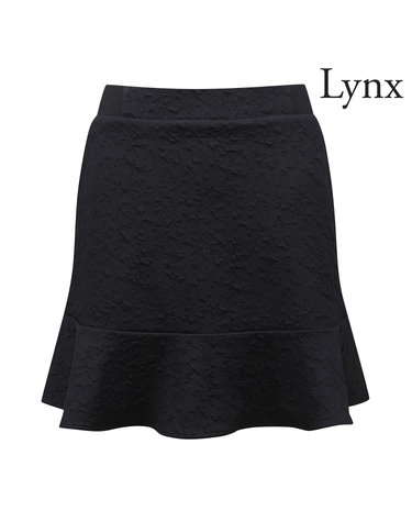 여성 꽃 자카드 스커트 L21D3PC288_BK