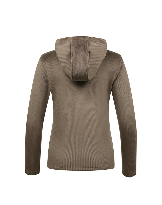 링스 골프 링스 여성 코듀로이 융본딩 후드 L21D3TR255_BR 착용컷