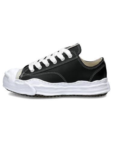 미하라야스히로 43사이즈 럭키찬스 행크 OG솔 레더 로우 스니커즈 A05FW704 BLACK