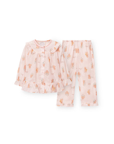 [오르시떼] 여아동 G101 루이재즈밴드 긴소매 파자마 세트