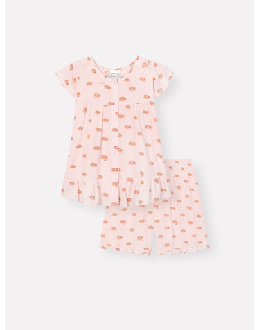 [오르시떼] 여성 H119 애플파이 슬리브리스 파자마 세트