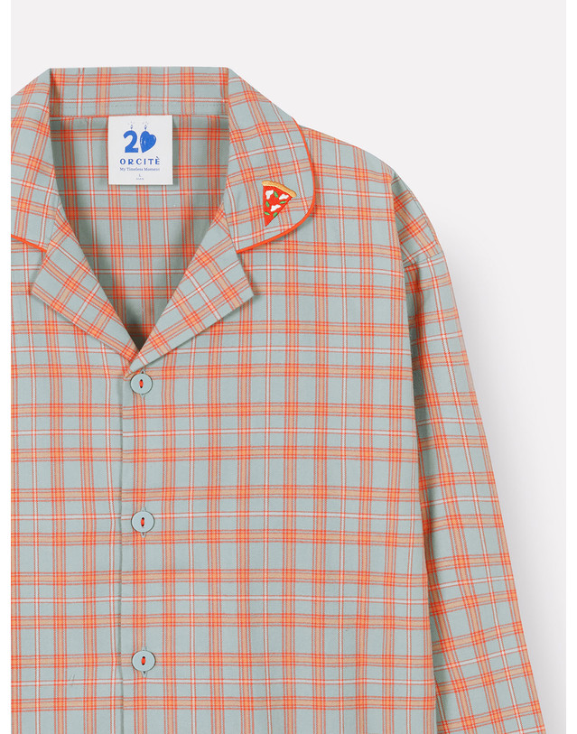 오르시떼 [오르시떼] 남성 A115 그라나다 긴소매 파자마 세트 멀티컬러 착용컷