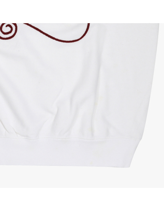 와일드 동키 와일드동키 FG-CHAIN LOGO WHITE 공용 맨투맨 착용컷