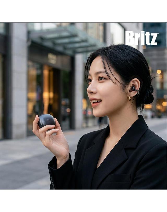 브리츠 [브리츠] 최신 블루투스 V6 멀티페어링 오픈형 이어링 이어폰 BZ-JX7Pro 이벤트 착용컷