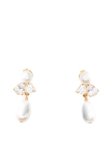 [해외직구] 컴플릿티드 웍스 pearl and zirconia earrings 12219431223560 TP725556589