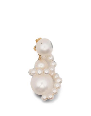 [해외직구] 컴플릿티드 웍스 pearl embellished drop earrings 12219431059720 TP725556612