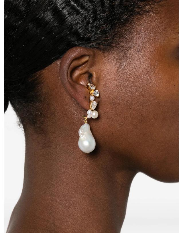 컴플리티드웍스 [해외직구] 컴플릿티드 웍스 topaz and pearl climber earrings 12219431715080 TP725556524 착용컷