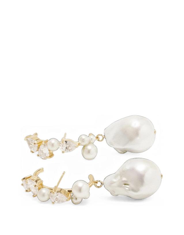 컴플리티드웍스 [해외직구] 컴플릿티드 웍스 topaz and pearl climber earrings 12219431715080 TP725556524 착용컷