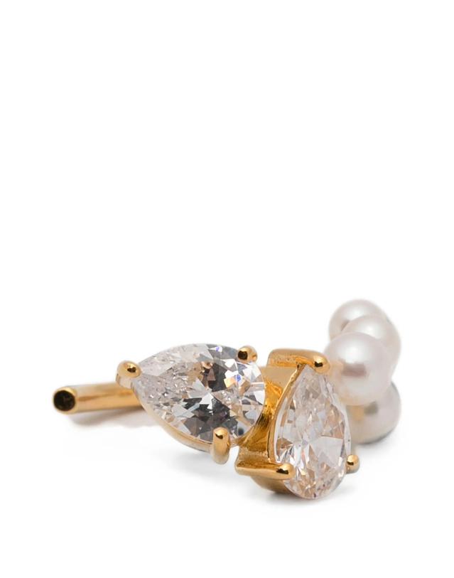 컴플리티드웍스 [해외직구] 컴플릿티드 웍스 pearl embellished ear cuff 12219431420168 TP725556502 착용컷