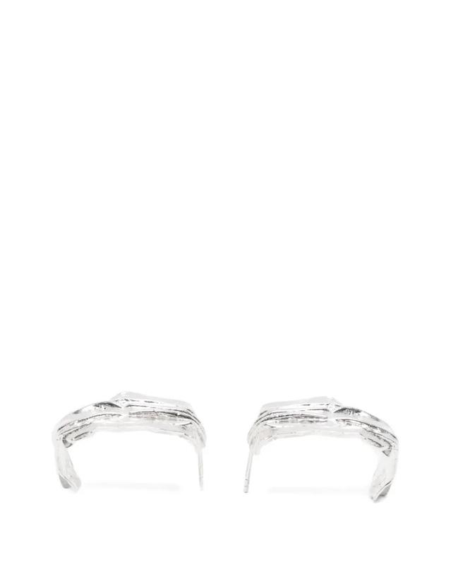 컴플리티드웍스 [해외직구] 26 FW 컴플릿티드 웍스 텍스처 후프 이어링 R2256 TP454414384 착용컷
