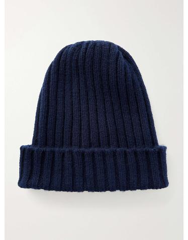 [해외직구] 26 FW THOM SWEENEY 네이비 리브드 캐시미어 비니 TP581594928