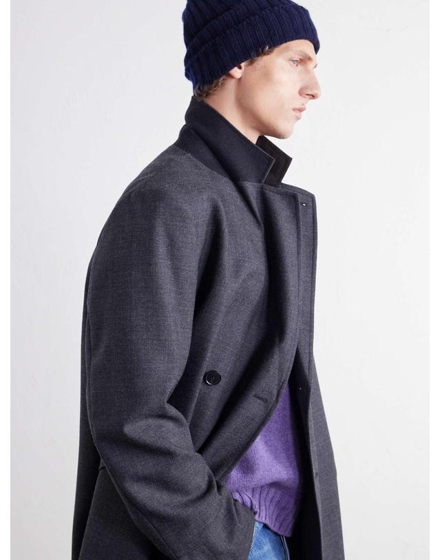 톰 스위니 [해외직구] 26 FW THOM SWEENEY 네이비 리브드 캐시미어 비니 TP581594928 착용컷