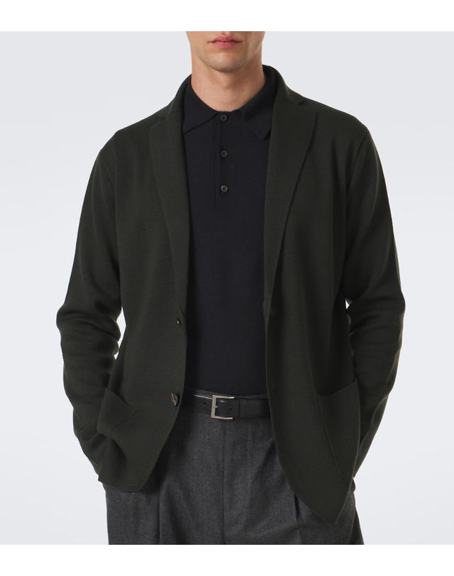 톰 스위니 [해외직구] 26 FW Thom Sweeney 니트 울 블레이저 TP582169084 착용컷