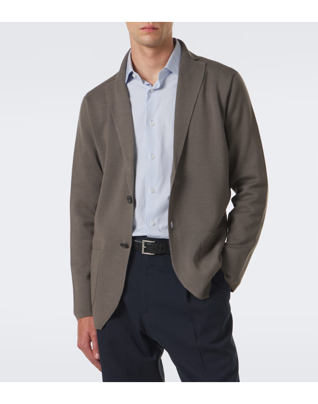 톰 스위니 [해외직구] 26 FW Thom Sweeney 니트 울 블레이저 TP582095146 착용컷