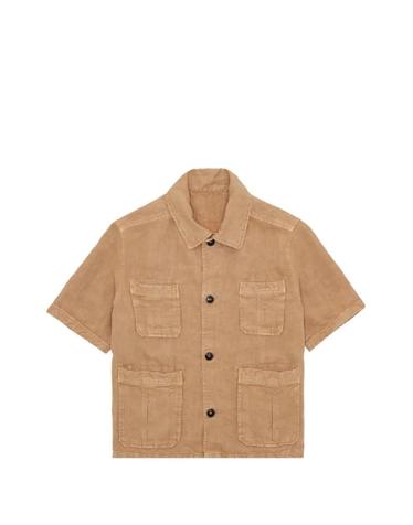 [해외직구] 26 FW 포르텔라 보헴 반소매 리넨 셔츠 WBOHEMMA792SND TP459270560