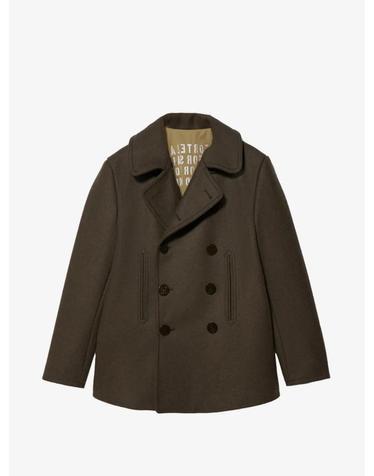 [해외직구] 26 FW 포르텔라 더블 브레스티드 울 코트 PEACOTMA657GRE TP458481655