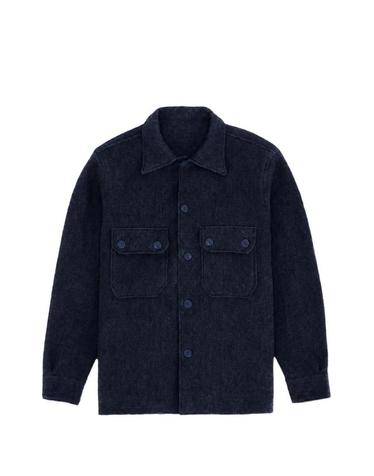 [해외직구] 26 FW 포르텔라 Pepper wool overshirt PEPPERMA828NVY TP459279323