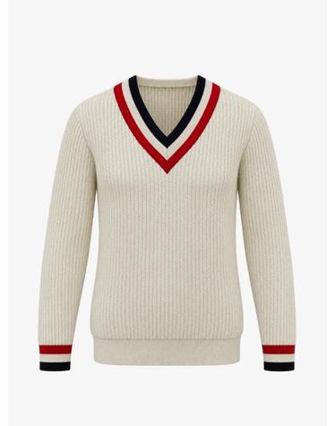 [해외직구] 26 FW 포르텔라 윔블던 V넥 울 스웨터 WIMBLEDON99587 TP460118346