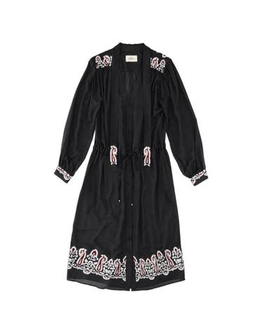 [해외직구] 26 FW 포르텔라 알라나 자수 미디 드레스 WALANACM523 TP460029651