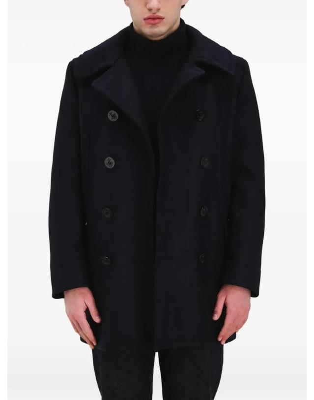 포르텔라 [해외직구] 26 FW 포르텔라 더블 브레스티드 피코트 USNPEACOTMA251BLU TP457527003 착용컷