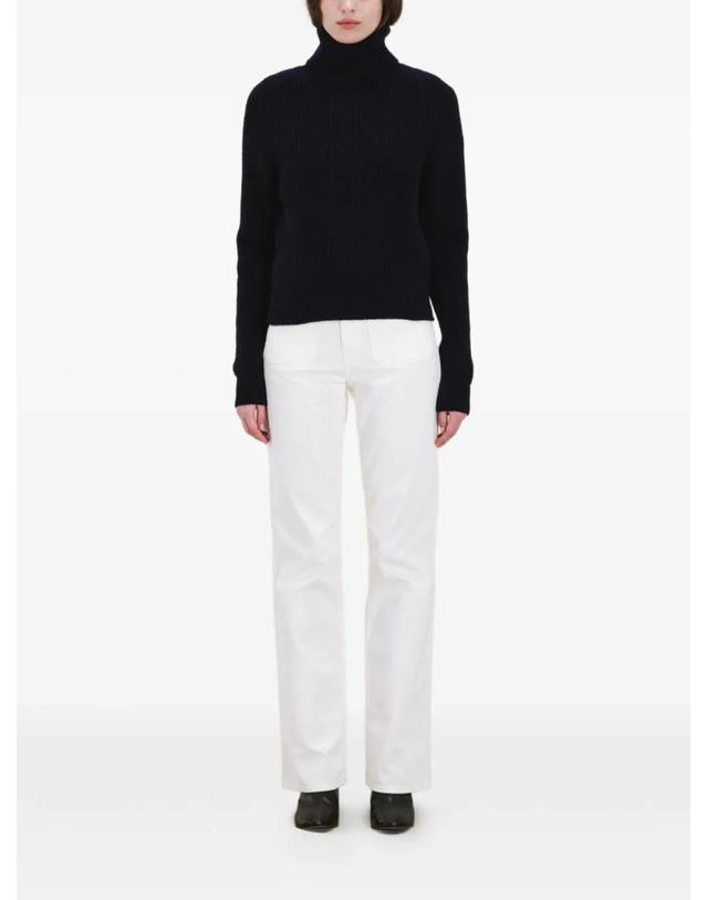 포르텔라 [해외직구] 26 FW 포르텔라 골지 스티치 터틀 넥 스웨터 WLAURA99330DBL TP457458091 착용컷