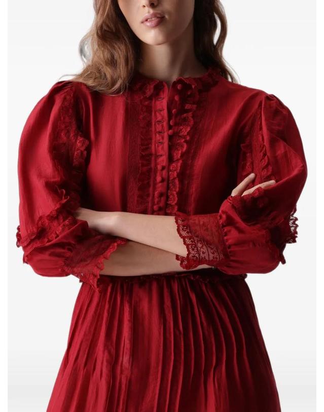 포르텔라 [해외직구] 26 FW 포르텔라 Astrid lace trim asymmetric dress WASTRIDJA021CHR TP459230315 착용컷