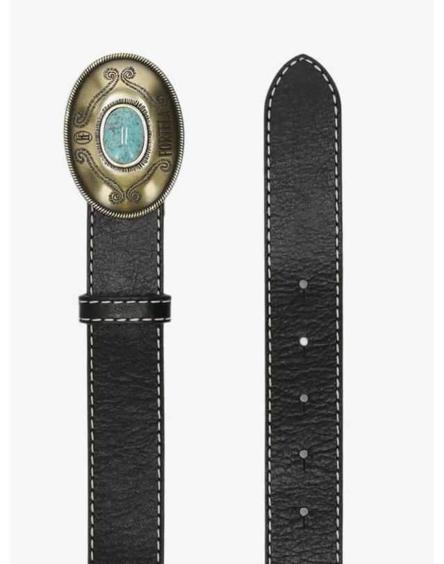 포르텔라 [해외직구] 26 FW 포르텔라 Tate logo buckle belt TATELO001BLK TP459235837 착용컷