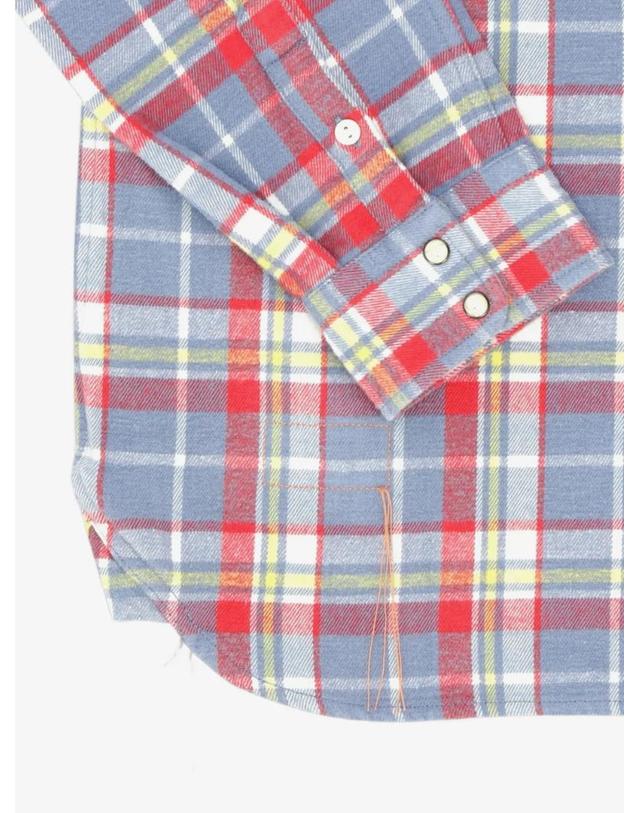 포르텔라 [해외직구] 26 FW 포르텔라 Josh checked cotton shirt JOSHPS006RGR TP459279471 착용컷