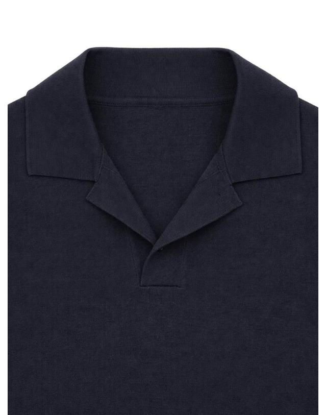 포르텔라 [해외직구] 26 FW 포르텔라 아드리엔 캠프 칼라 폴로 셔츠 ADRIEN99306BLU TP458755614 착용컷