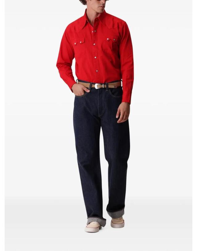 포르텔라 [해외직구] 26 FW 포르텔라 x Big Yank Stakes western shirt STAKESBY001RED TP459279473 착용컷