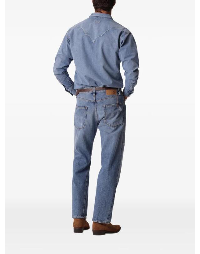 포르텔라 [해외직구] 26 FW 포르텔라 Redford denim shirt REDFORDDL795BLU TP459375457 착용컷