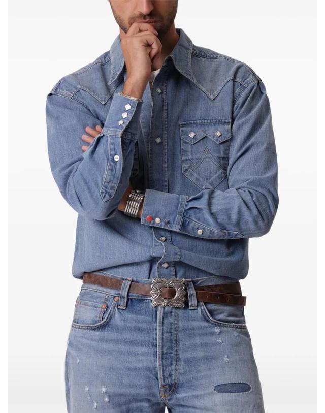포르텔라 [해외직구] 26 FW 포르텔라 Redford denim shirt REDFORDDL795BLU TP459375457 착용컷