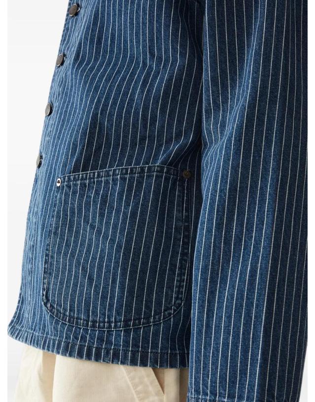 포르텔라 [해외직구] 26 FW 포르텔라 Clays pinstripe denim jacket CLAYS0420JD300 TP459340634 착용컷
