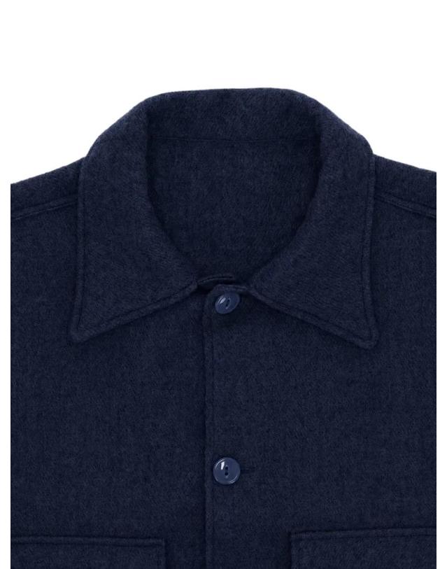 포르텔라 [해외직구] 26 FW 포르텔라 Pepper wool overshirt PEPPERMA828NVY TP459279323 착용컷