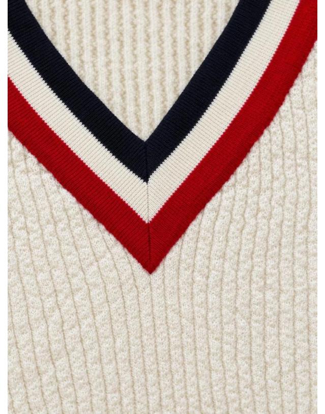 포르텔라 [해외직구] 26 FW 포르텔라 윔블던 V넥 울 스웨터 WIMBLEDON99587 TP460118346 착용컷