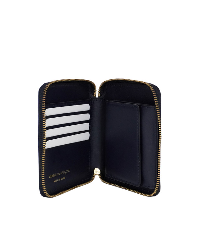 꼼데가르송 꼼데가르송 Arecalf 지퍼 지갑 NAVY SA2100 착용컷
