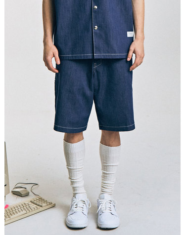 LYOCELL DENIM LOOSE FIT SHORTS