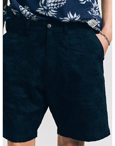 PINEAPPLE JACQUARD COTTON SHORTS
