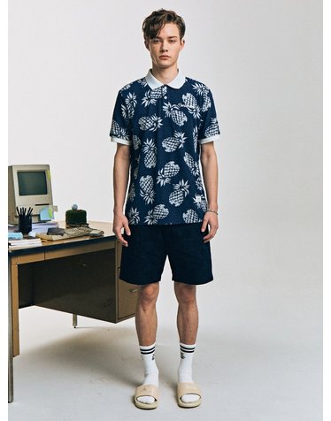 PINEAPPLE TERRY POLO T-SHIRT