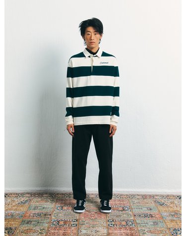 TWO COLOR STRIPE POLO T-SHIRT