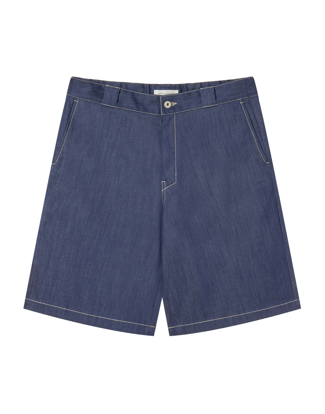 컨티먼트 LYOCELL DENIM LOOSE FIT SHORTS 착용컷
